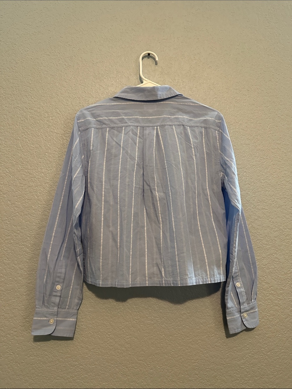 Aerie Poplin Striped Button Up Shirt - Picture 9 of 9